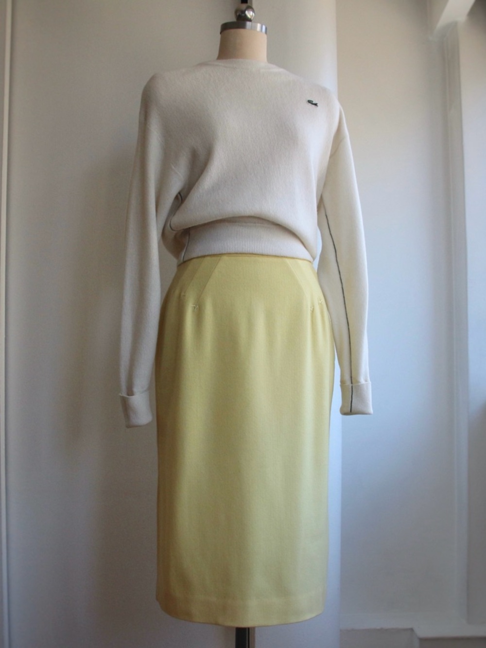1960's Joyce Sportswear Buttercup Wool Pencil Skirt